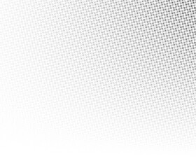 Black halftone effect. Gradient fade