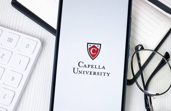 New York, USA - 30 June 2024: Capella University Logo or Icon on Phone Screen