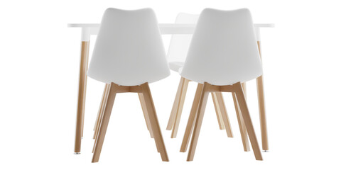 Modern Dining Table Set with Stylish Chairs - Perfect for Home and Office Interiors