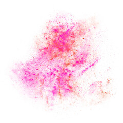red galaxy splash watercolor texture transparent background