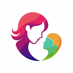 a mother and a little baby are looking at each  