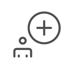 Fototapeta premium Video conference and online meeting icon outline and linear vector. 