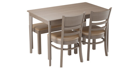 Modern Dining Table Set with Stylish Chairs - Perfect for Home and Office Interiors