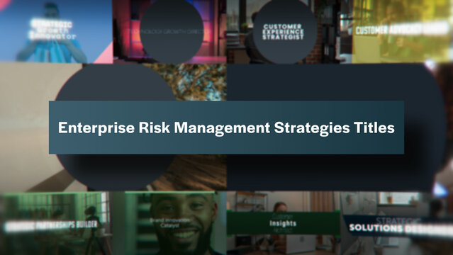 Enterprise Risk Management Strategies Titles | 10 Motion Titles with Control Panels