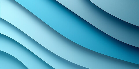 A soothing background, similar to layers of cut paper stacked on top of each other, in shades of blue, white, and navy.	