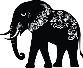 আড়ম্বরপূর্ণ  হাতির ভেক্টর ইলাস্ট্রেটর