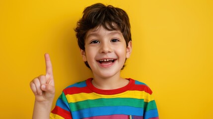 boy pointing