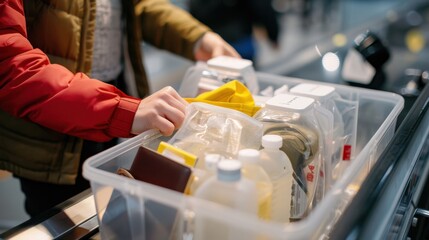 Obraz premium The airport security check