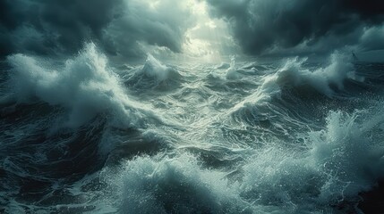 high sea waves