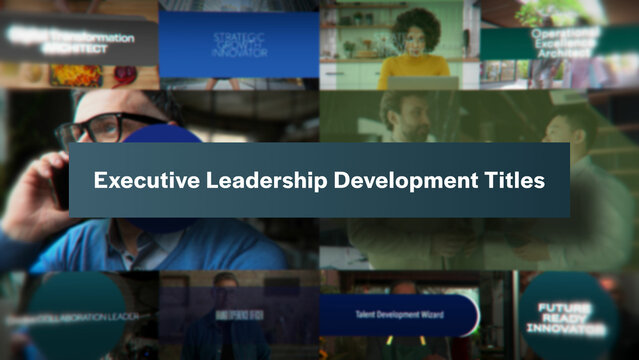 Executive Leadership Development Titles | 10 Motion Titles with Control Panels