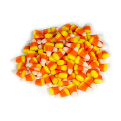Candy Corn on White Background