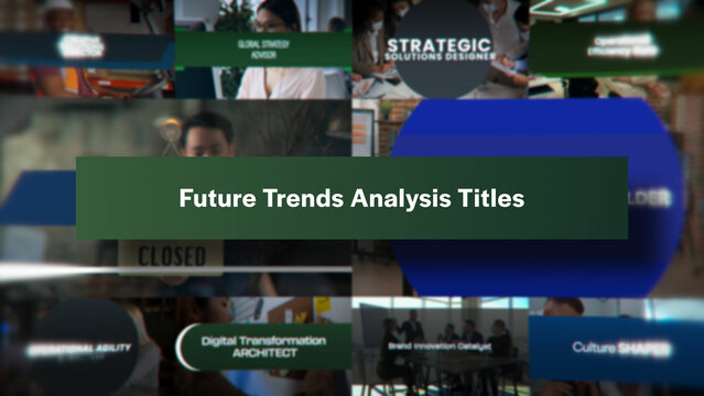 Future Trends Analysis Titles | 10 Motion Titles with Control Panels