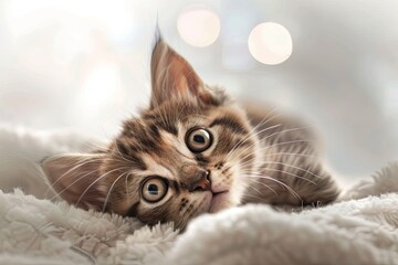 Design of Greeting Cards and Banners for Social Media and Educational Purposes for National Rescue Cat Day Background