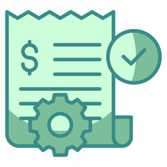 Invoice Processing  Icon Element For Design