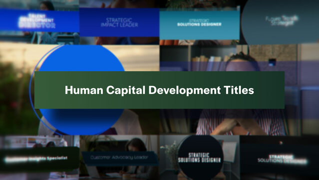 Human Capital Development Titles | 10 Motion Titles with Control Panels