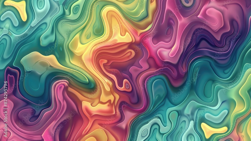 Poster 2d seamless pattern featuring an abstract color background