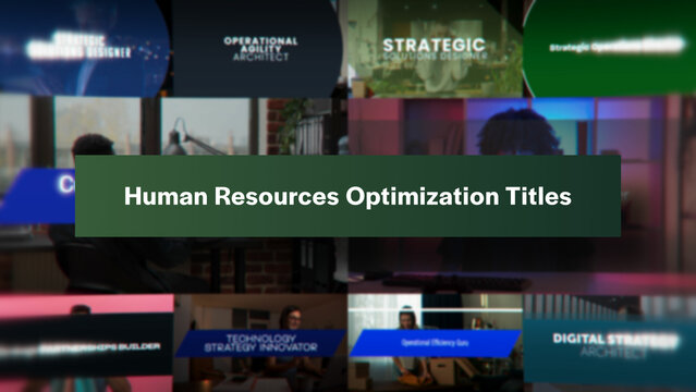 Human Resources Optimization Titles | 10 Motion Titles with Control Panels