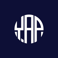 Obraz premium yap circle logo design