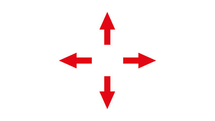 right left up down arrows icon