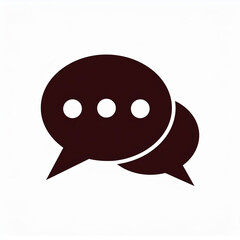 Modern Vector Icon of a Chat Bubble for Social Media: Simple and Flat Design for Digital Communication, Messaging, and Online Interaction
