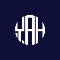 yah circle logo design