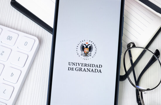 New York, USA - 30 June 2024: UGR Universidad de Granada Logo or Icon on Phone Screen