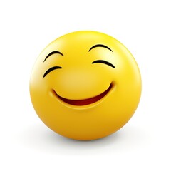 Fototapeta premium 3d smiley face with smile