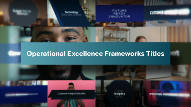 Operational Excellence Frameworks Titles | 10 Motion Titles with Control Panels