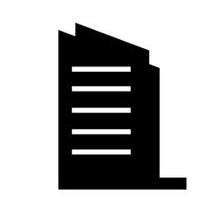 silhouette of a building or office