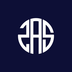 zas circle logo design