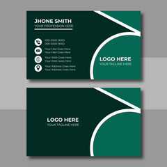 Modern business card design for business and personal use. vector illustration design, print ready and easy to edit