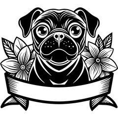 create a black and white illustration of a french