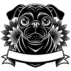 create a black and white illustration of a french