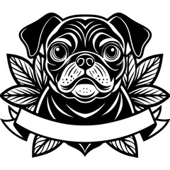 create a black and white illustration of a french