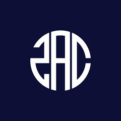 zac circle logo design