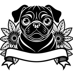 create a black and white illustration of a french