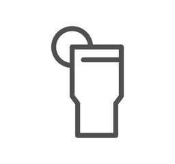 Drink related icon outline and linear vector.	
