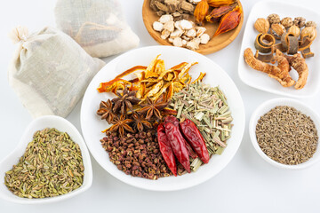 Chinese herbal spice recipes for stewed dishes
