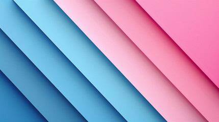 Diagonal Stripes in Pastel Blue & Pink Gradient with Minimalist Design