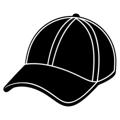 cap vector illustration, cap isolated on white, cap silhouette, hat vector art, cowboy hat