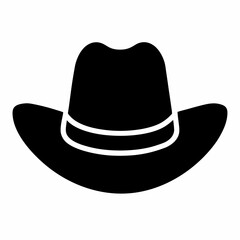 cap vector illustration, cap isolated on white, cap silhouette, hat vector art, cowboy hat
