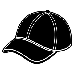 cap vector illustration, cap isolated on white, cap silhouette, hat vector art, cowboy hat