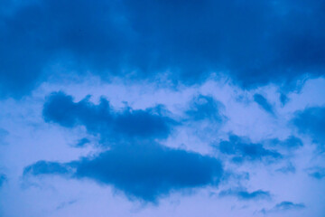 Sunrise with cloudy summer skies