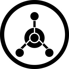 Chemica Weapon Glyph Black Icon