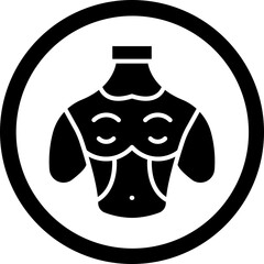 Chest Glyph Black Icon