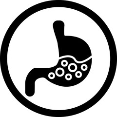 Gastroenterology Glyph Black Icon