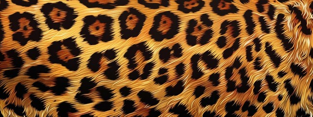 Fototapeta premium Leopard skin texture background.