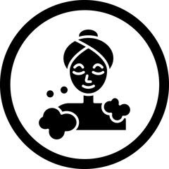 Body Wash Glyph Black Icon