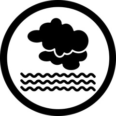 Mist Glyph Black Icon