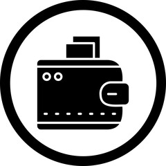 Wallet Glyph Black Icon